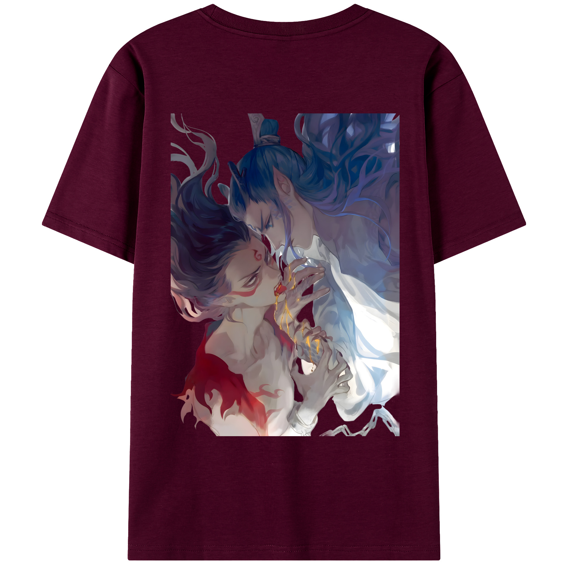（画像用） Ne Zha 2 ナタ 魔童の大暴れ レディース半袖Tシャツ(バックプリント)